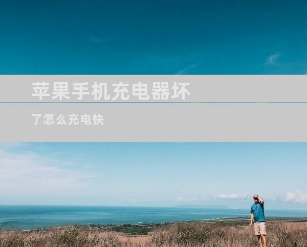 苹果手机充电器坏了怎么充电快